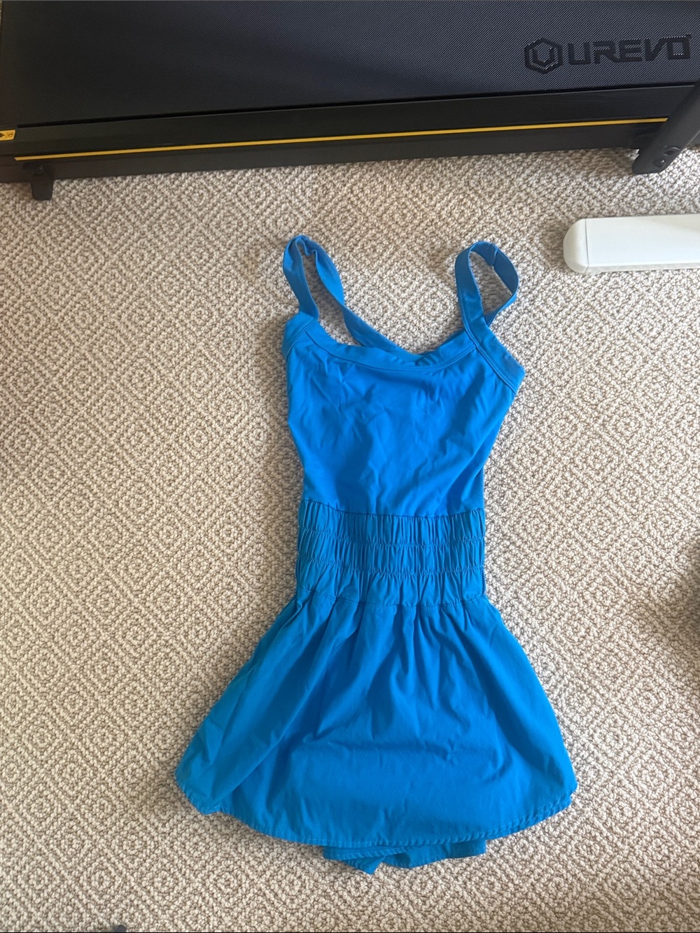 Amazon Bright Blue Women's One-Piece Athletic Stretchy Dress